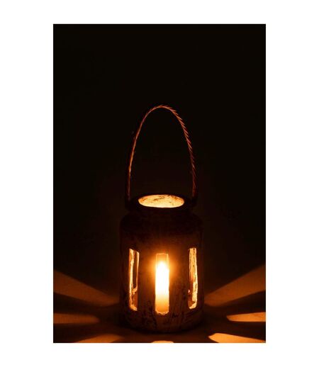Lanterne en Terre Cuite Ruby 34cm Noir & Blanc