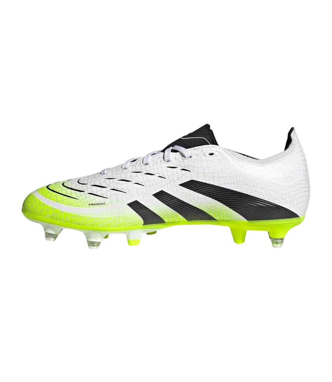 Unisex Adult Predator League Soft Ground Football Boots White Black Lemon Adidas-3