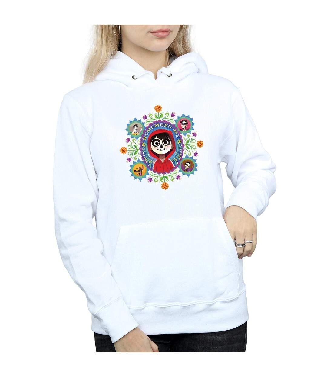 Disney Sweat à capuche Coco Remember Me Femme/Ladies (Blanc) - UTBI2517-3