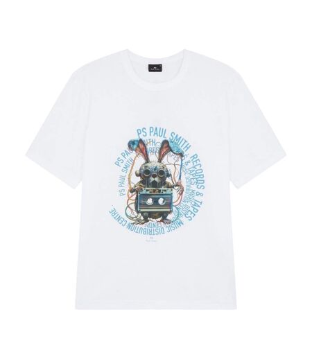 Mens Bunny Tapered T-shirt White Paul Smith