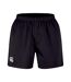 Mens Professional Polyester Rugby Shorts Black Canterbury-1