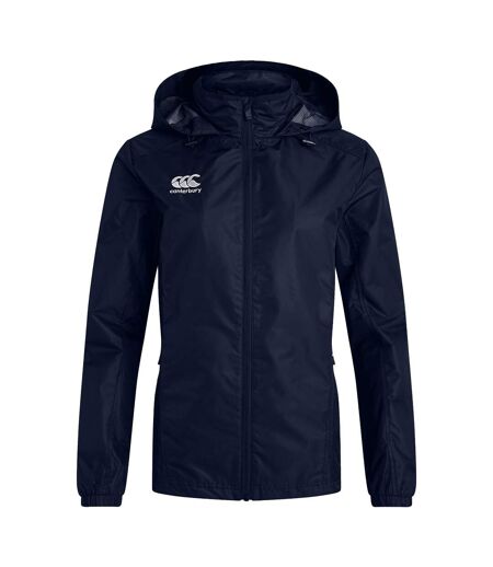 Womens/ladies Club Vaposhield Full Zip Waterproof Jacket Navy Canterbury