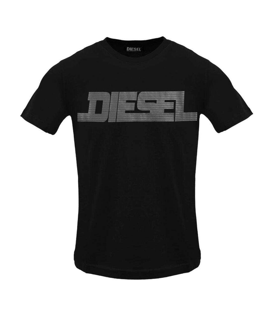 T-shirt Motif/style Logo Monochrome Homme Bleu Sombre Diesel-1