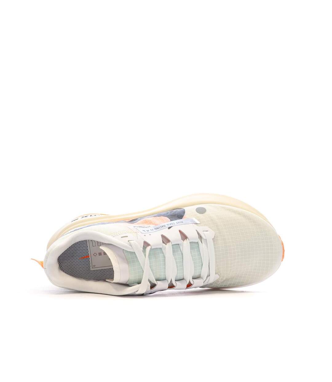Chaussures de trail blanches/noires/oranges femme nike zoomx ultrafly-4