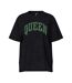 T-Shirt gris/vert femme pieces celoise-1