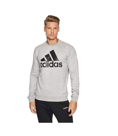 Mens Essentials Big Logo Sweatshirt Grey Adidas