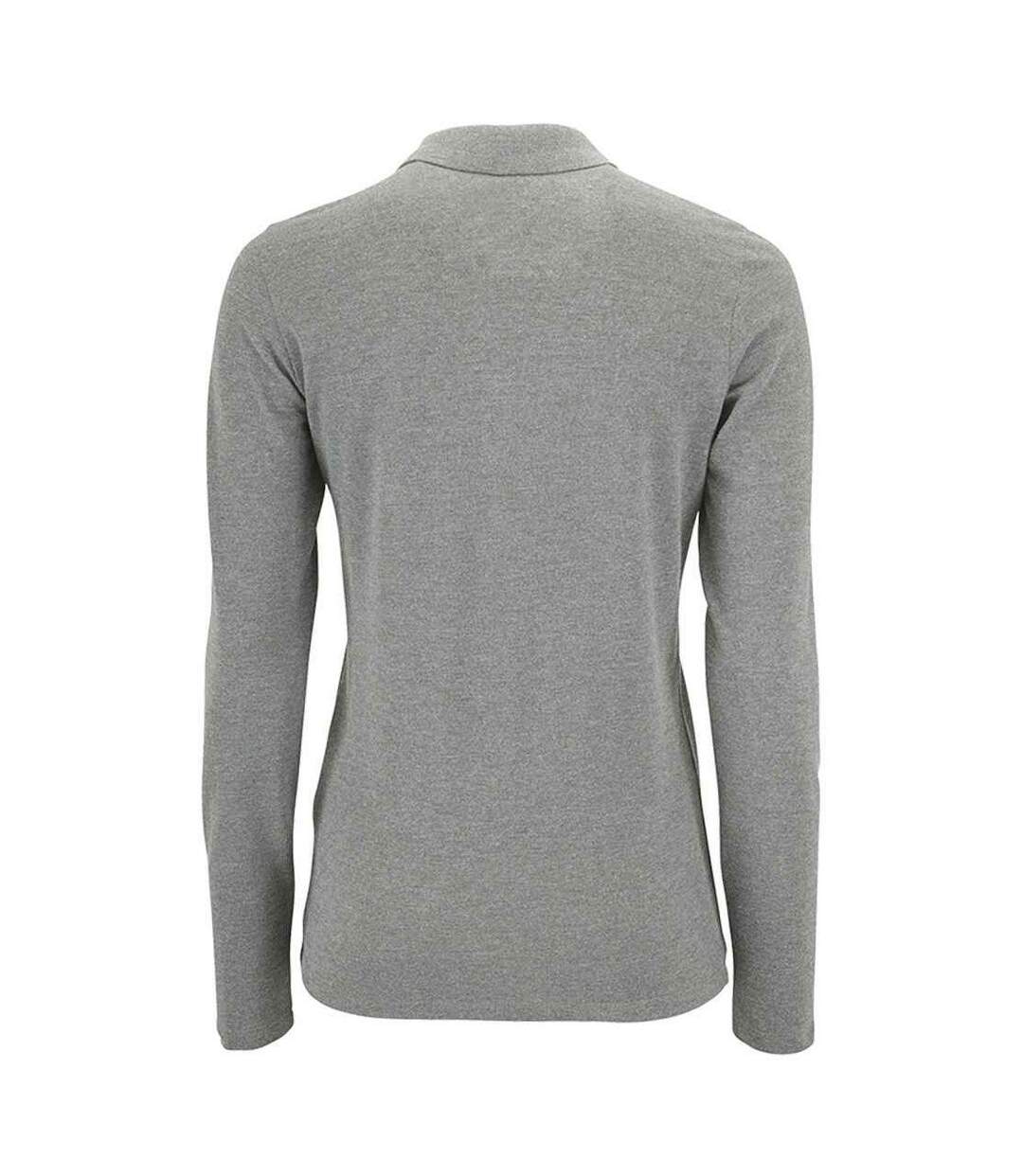 Polo Perfect Femme Gris Chiné SOLS-2