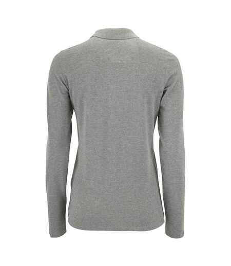 Polo Perfect Femme Gris Chiné SOLS