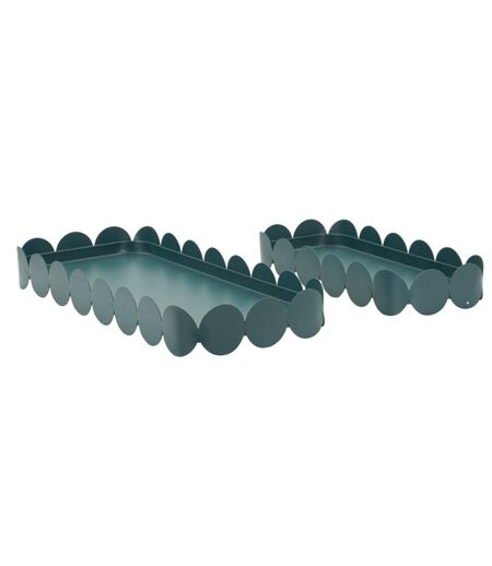 Lot de 2 Plateaux Déco Saturn 40cm Bleu