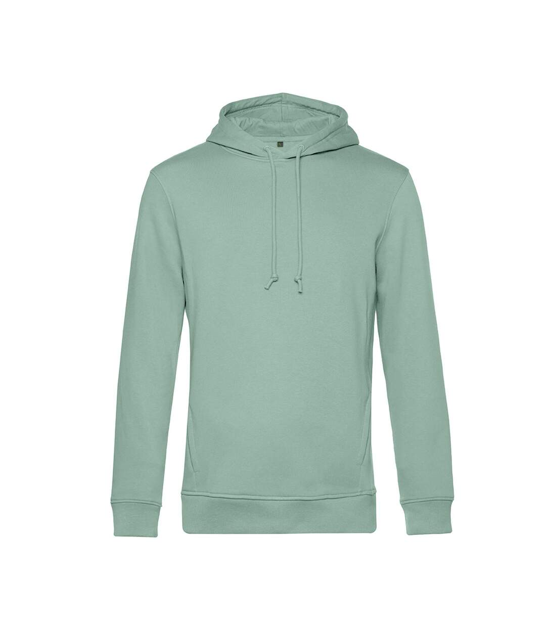 Pull À Capuche Biologique Pour Hommes Vert De Gris B&C-1