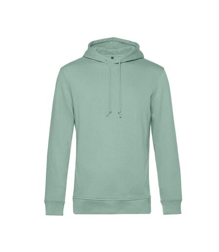 Pull À Capuche Biologique Pour Hommes Vert De Gris B&C