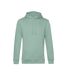 Pull À Capuche Biologique Pour Hommes Vert De Gris B&C-1