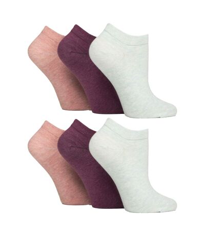 6 Pack Diabetic Trainer Socks for Women | Extra Wide Ankle Socks