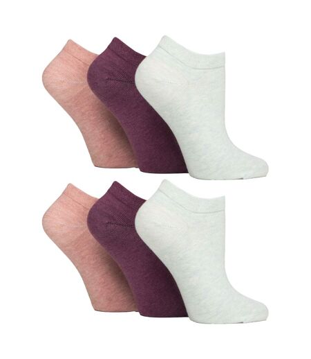 6 Pack Diabetic Trainer Socks for Women | Extra Wide Ankle Socks