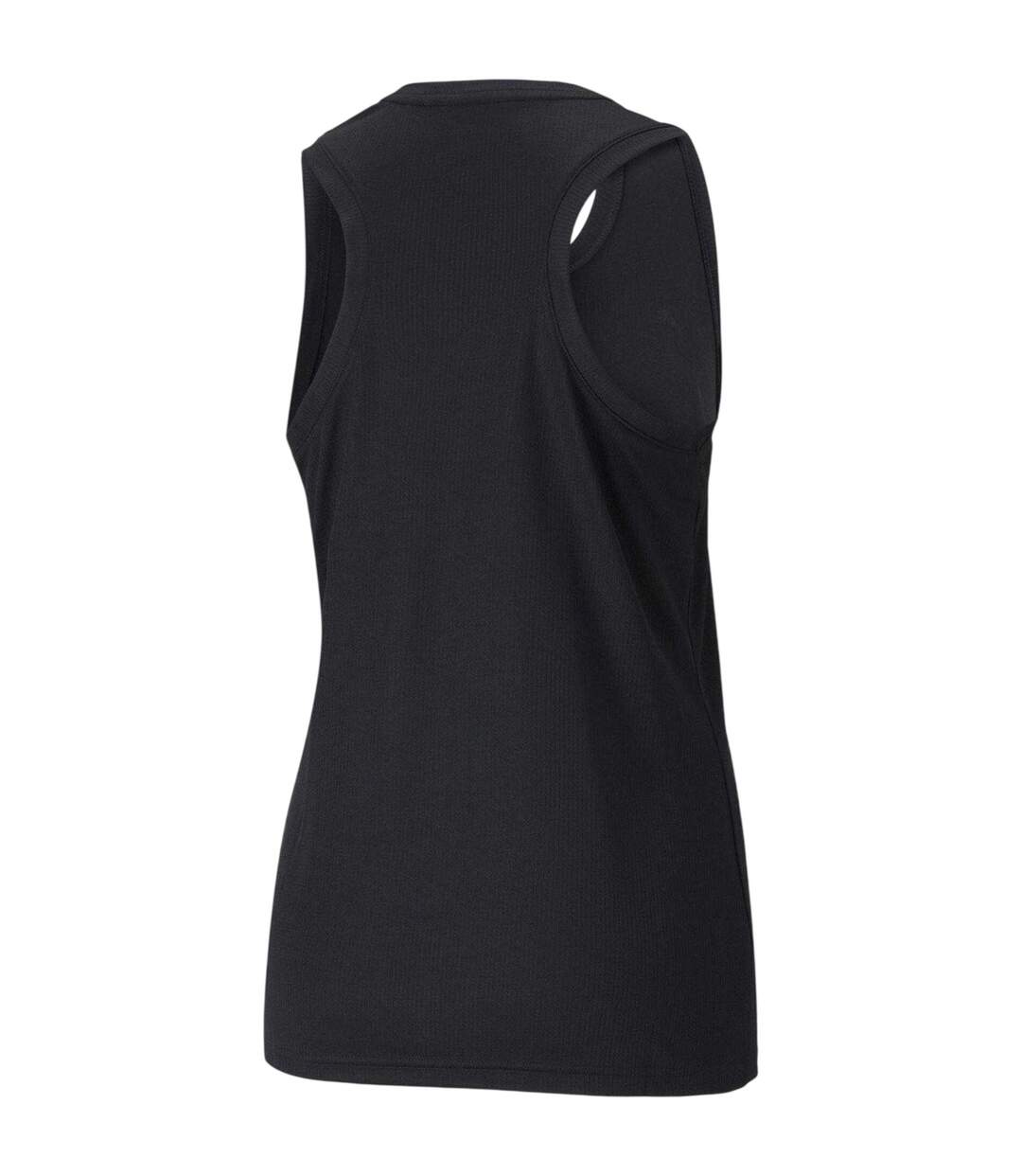 Womens/ladies Run Velocity Racerback Tank Top Black Puma-3