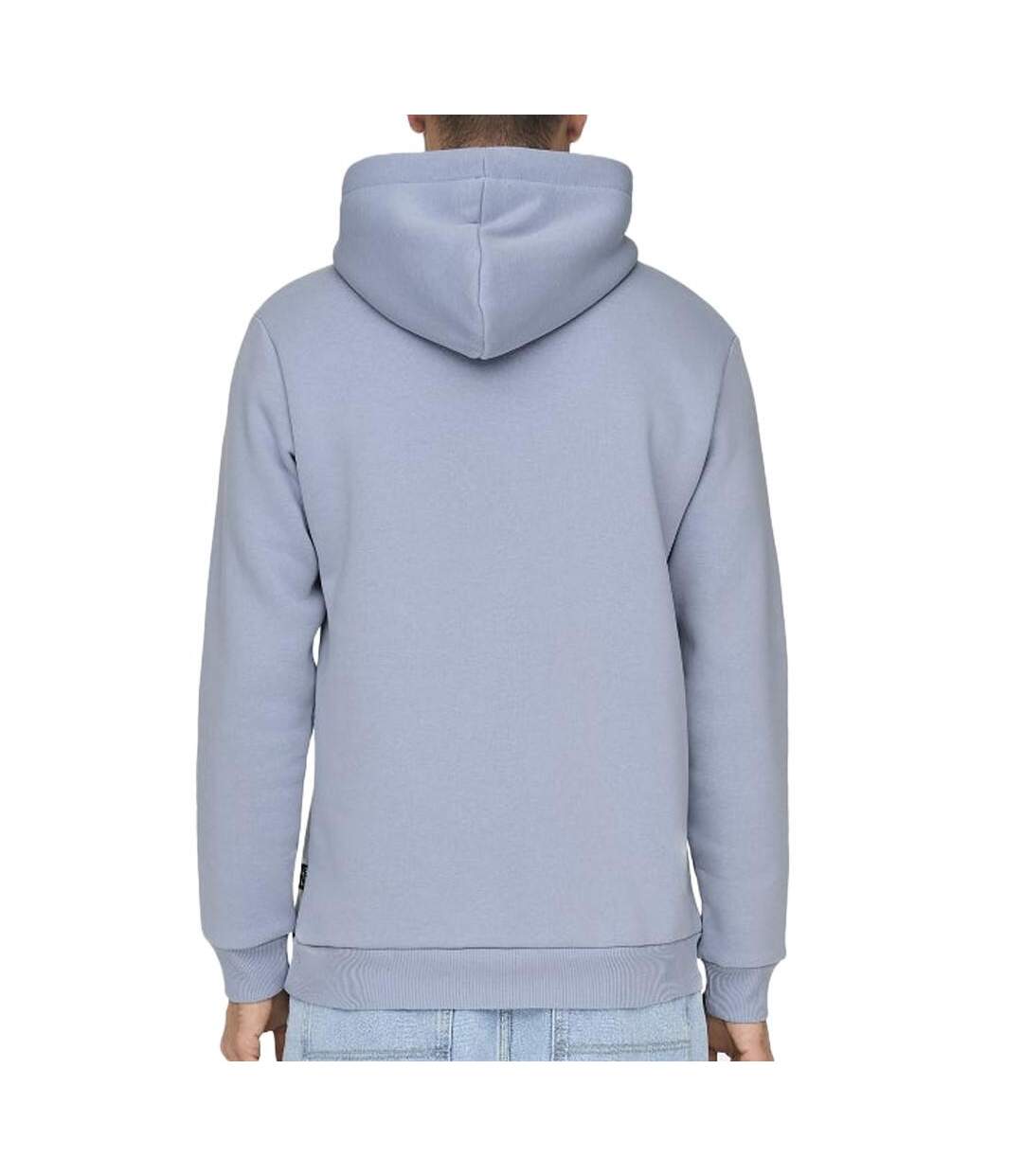 Sweat à capuche bleu homme only & sons ceres-2