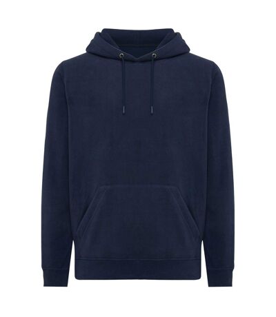 Unisex adult trivor microfleece hoodie navy Iqoniq