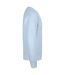 Mens Sweatshirt Light Blue Casual Classics-4