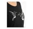 Mayflower NAWA1 : Tee-shirt manches longues noir avec sérigraphie colibri-4