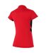 Polo Manches Raglan Femme Rouge Noir Nike-2