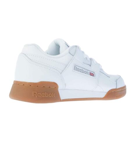 Womens/ladies grain leather workout trainers white Reebok