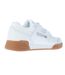 Womens/ladies grain leather workout trainers white Reebok-2