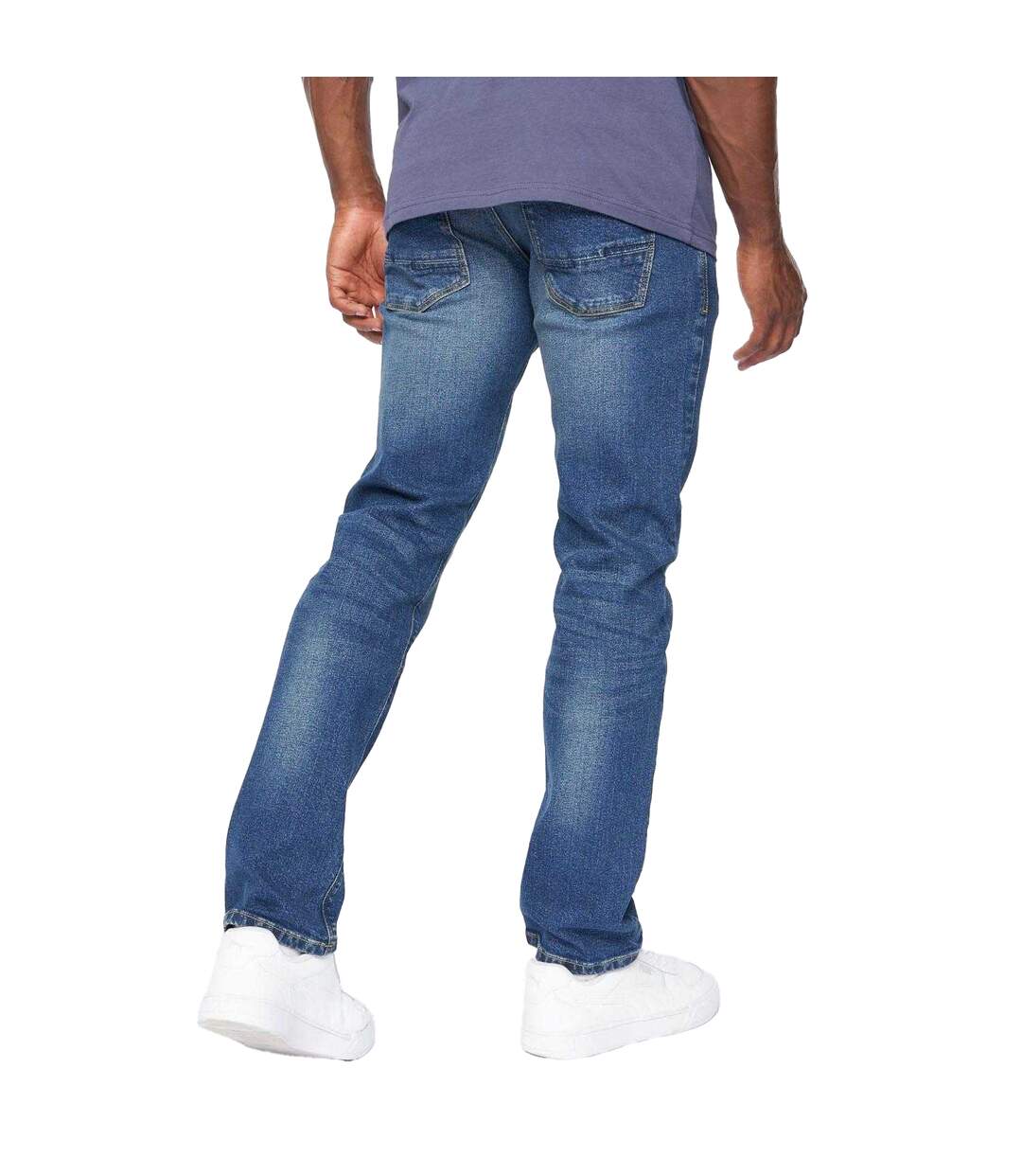 Jean Cadman Homme Délavé À La Pierre Ponce Crosshatch-3