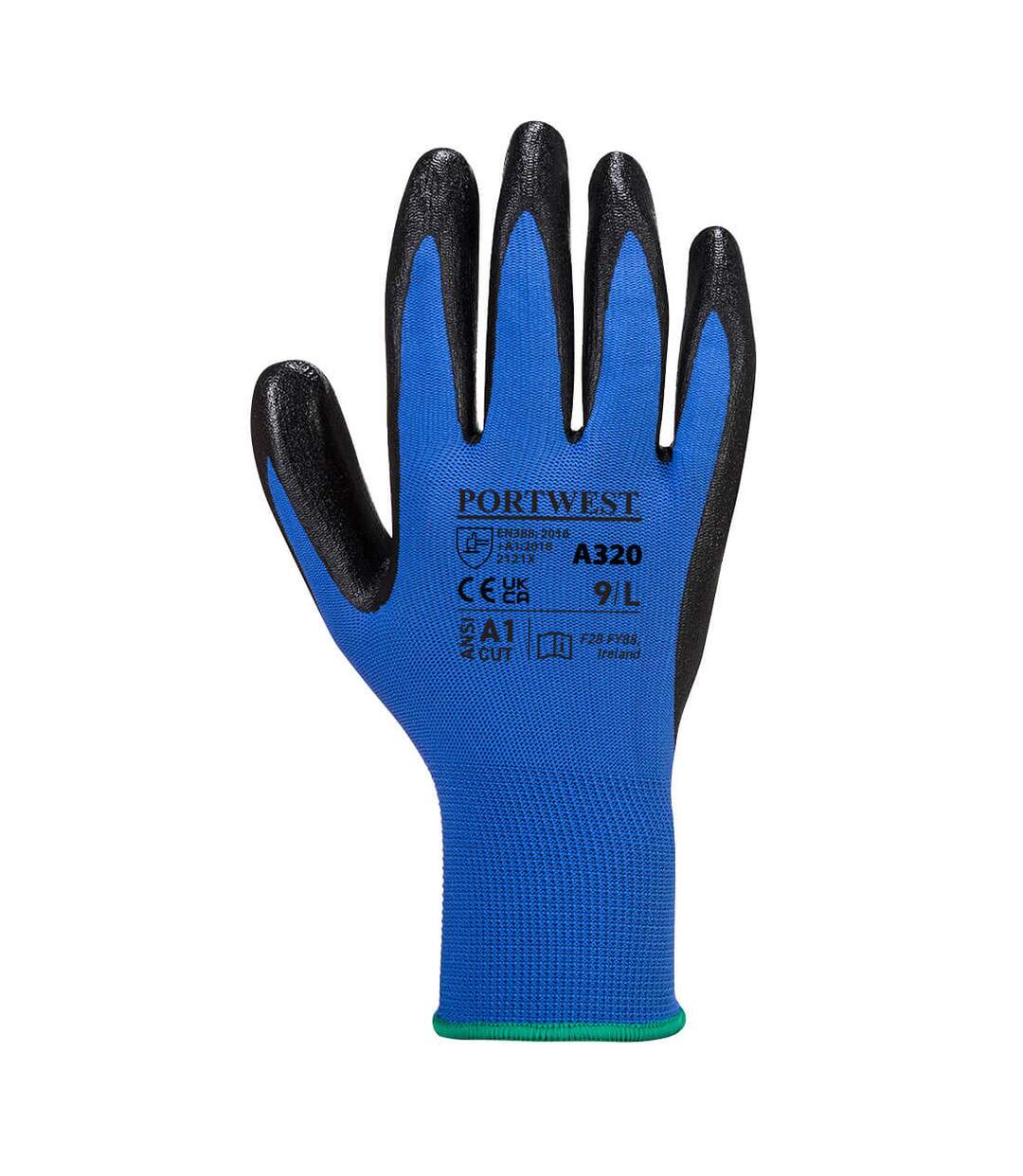 Unisex adult a320 dexti grip gloves l blue Portwest-2