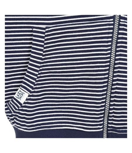 Veste À Capuche Motif/style Rayé Homme Bleu Mer Lazy Jacks