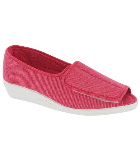 Quimper Canvas Sandal / Womens Sandals Red Mirak