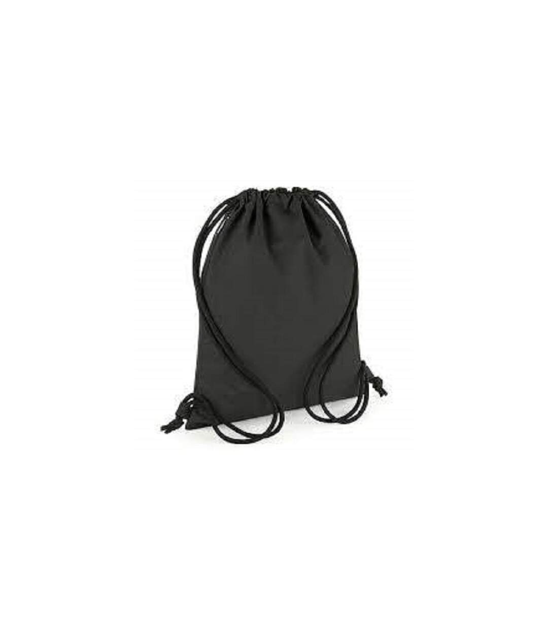 Unisex Adult 15l Drawstring Bag One Size Black Bagbase-1
