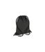 Unisex Adult 15l Drawstring Bag One Size Black Bagbase-1