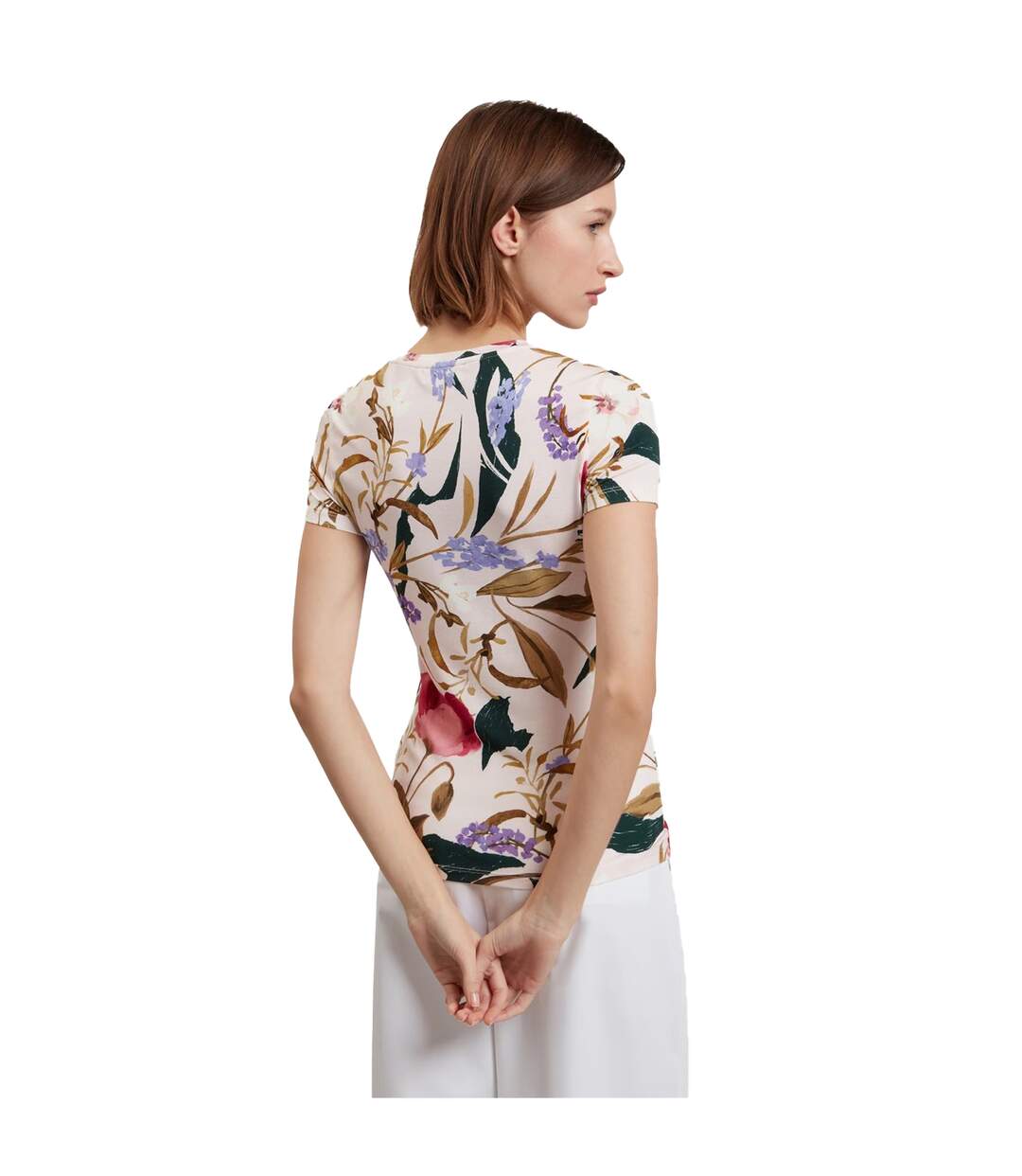 T-shirt Motif/style Floral Belliea Femme Rose Plâtre Ted Baker-3