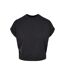 T-shirt Manches À Revers Femme Noir Urban Classics-1