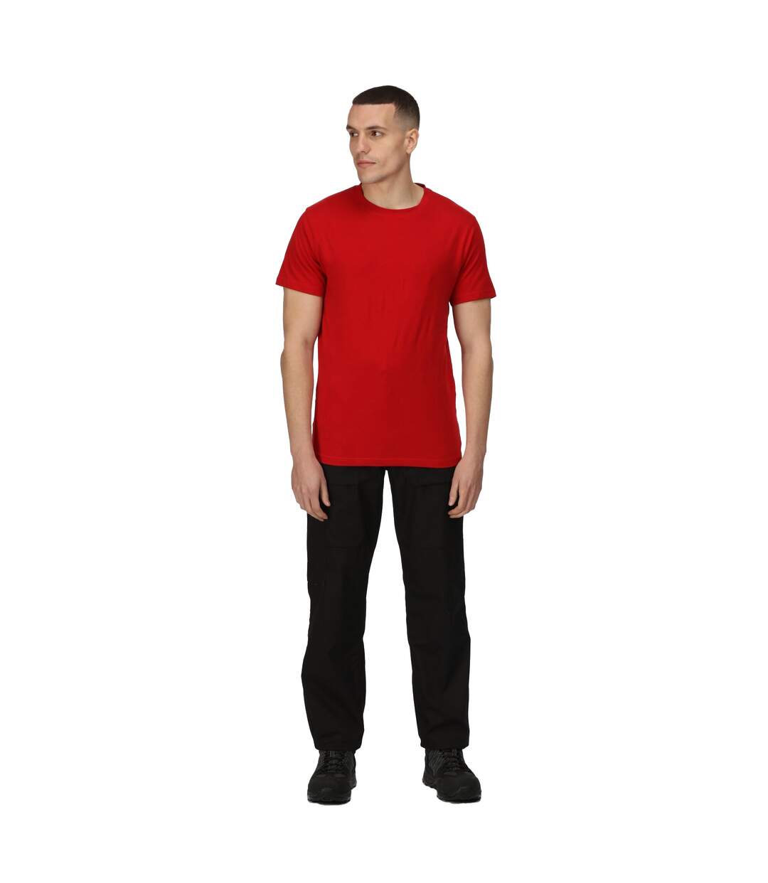 Mens pro cotton soft touch t-shirt classic red Regatta-4