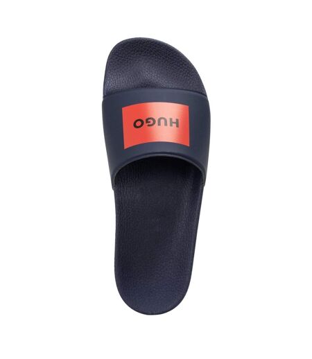 Mens Timein Logo Slides Navy Hugo