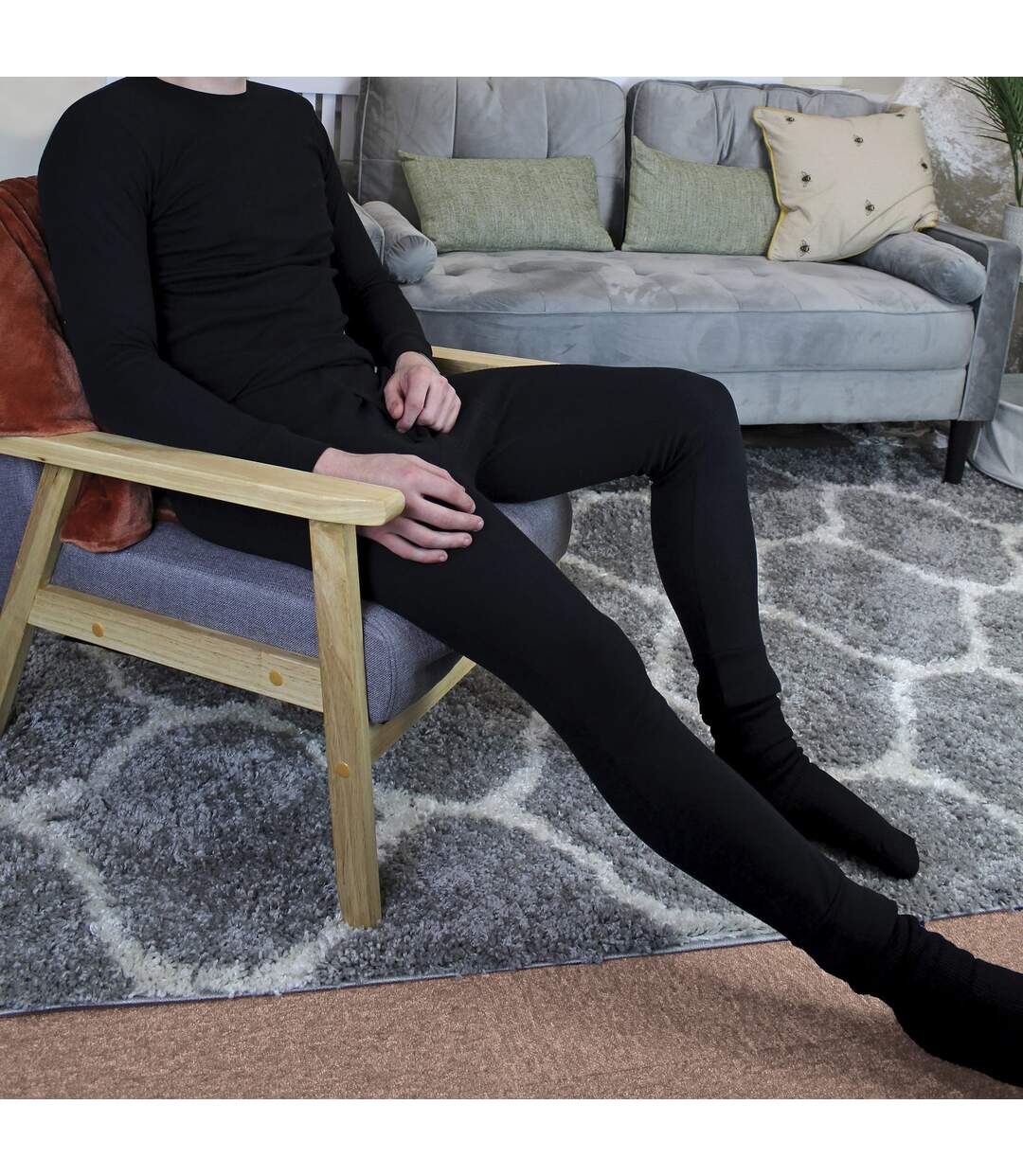 3 Pack Mens Thermal Long Johns | Winter Base Layer Underwear Bottoms-4