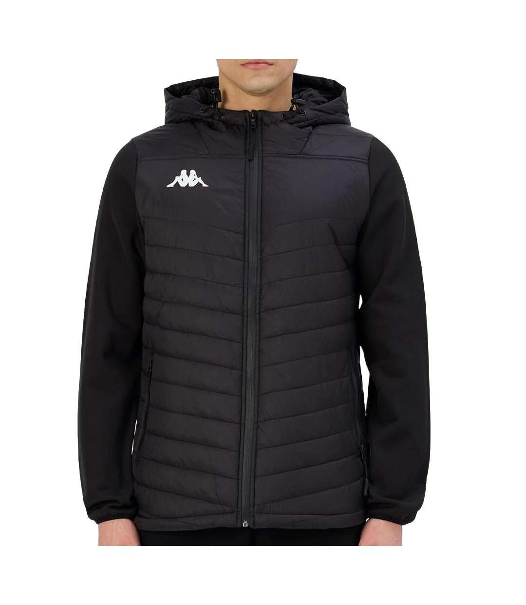 Blouson noir homme kappa odolon-1