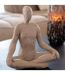 Statuette Yoga en Résine Shawn 31cm Beige-4