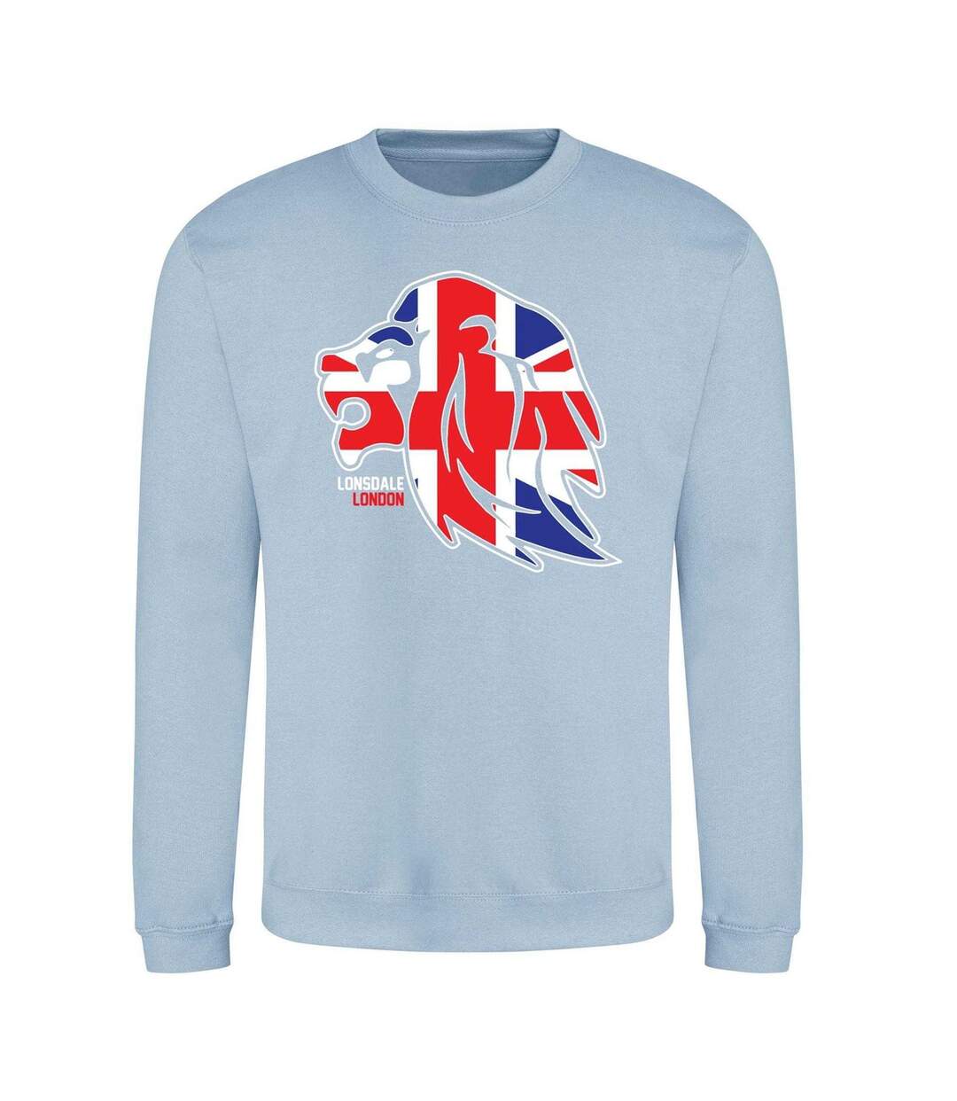 Sweat Motif/style Logo Adulte Bleu Ciel Lonsdale-1