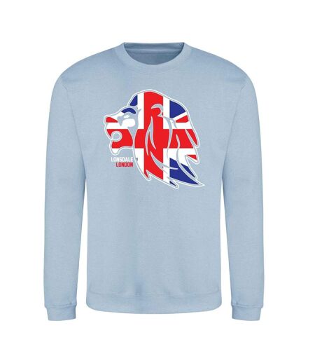 Sweat Motif/style Logo Adulte Bleu Ciel Lonsdale
