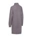 Robe Pull Unie Col Roulé Mattia Femme Gris Chiné Trespass-3