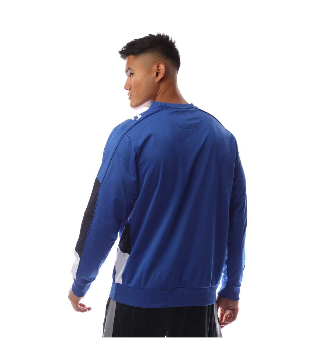 Mens Venata Colour Block Sweatshirt Royal Blue Navy White Sondico-3