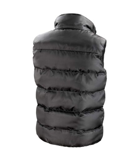 Mens Nova Lux Padded Gilet Black Result Core