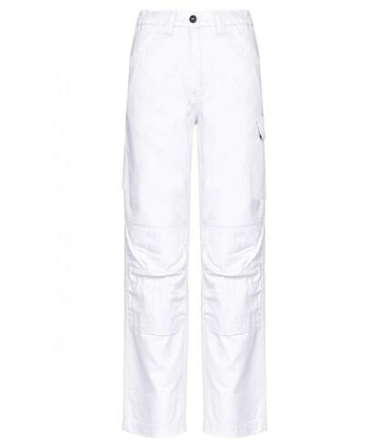 Pantalon de travail multipoches - Femme - WK741 - blanc