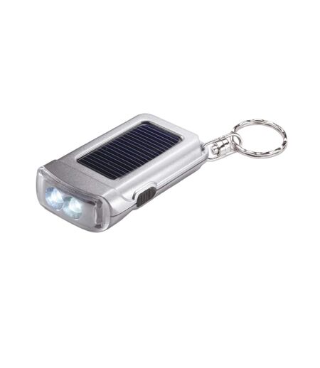 Porte-clés torche ringal 1,5 cm x 6,5 cm x 3,9 cm argent mat MidOcean