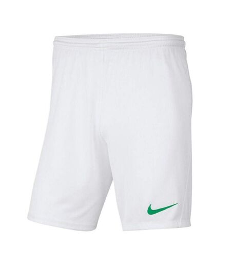 Short Park Homme Blanc Vert Nike