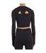 Haut Court Manches Longues Pro Training Femme Noir Umbro-3