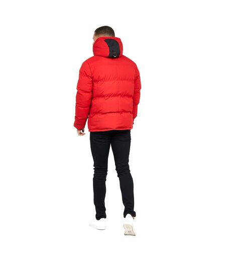 Mens Bacuna Padded Jacket Tango Red Born Rich