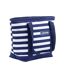 Tote Bag Plage Motif/style À Rayures Acapulco Taille Unique Bleu Marine Blanc Spokey-1